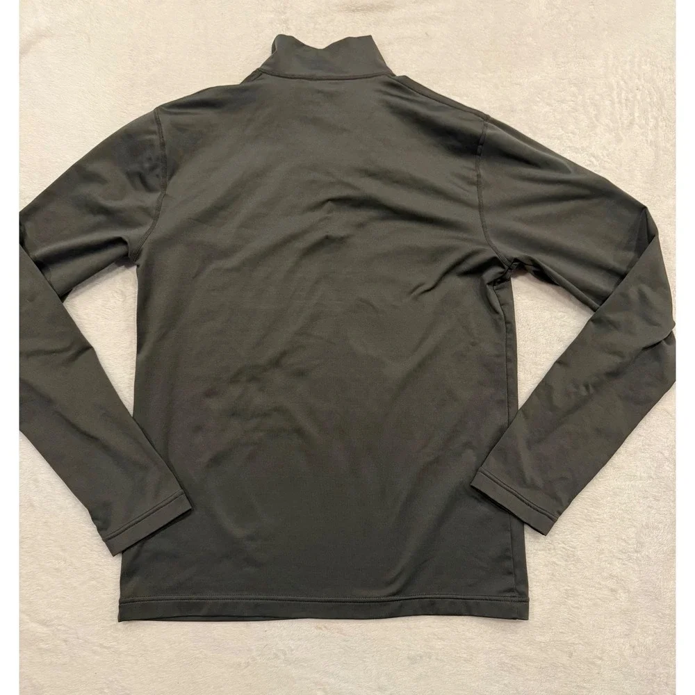 Paradox Mens Quarter Zip Pullover Charcoal Gray Active Performance‎ Top Small